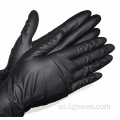 Guantes sintéticos de vinilo de nitrilo mezclado negro guantes de seguridad